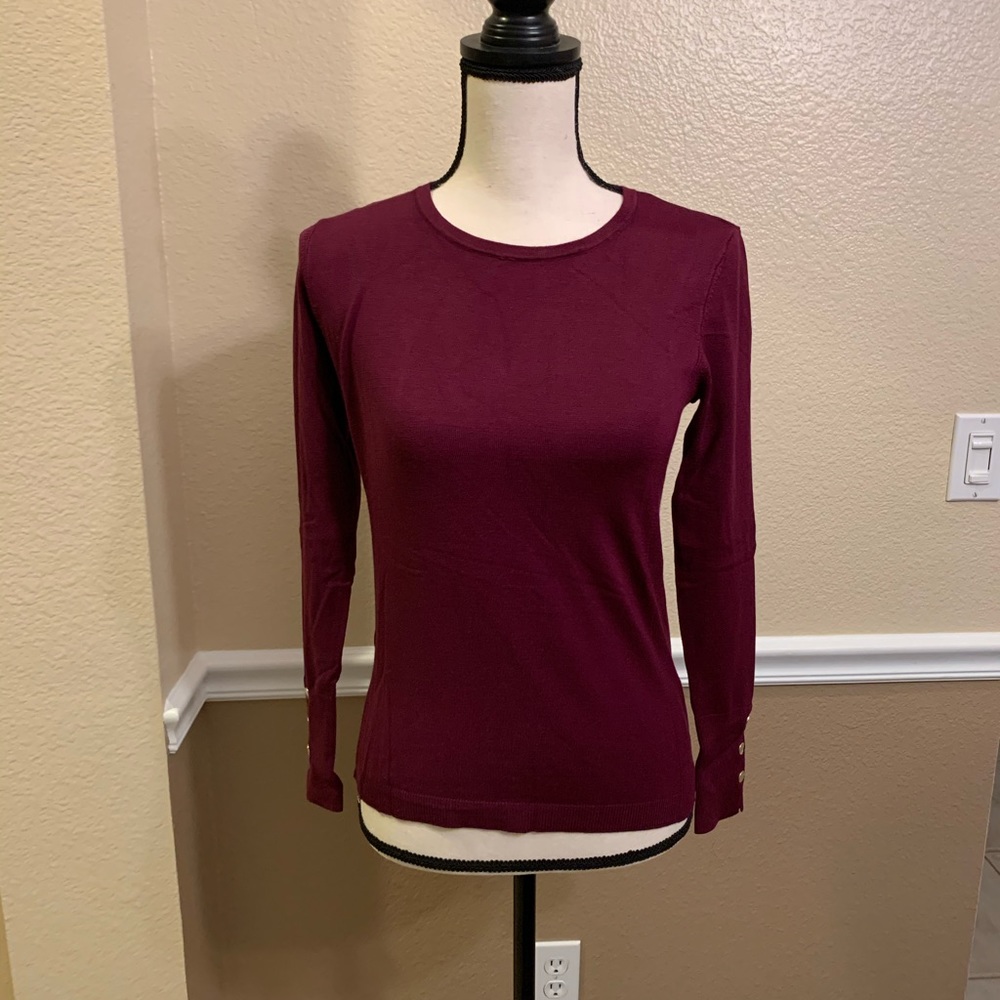 JM Collection Crewneck Sweater “Berried Treasure”